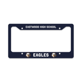 Unisub 12.21" x 6.46" Sublimation Aluminium License Plate Frame - Gloss White - Standard 2 Notch - HeatPressNation