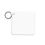 Unisub 2.25" Square Sublimation Aluminium Key Chain - 1 sided Semi Gloss White