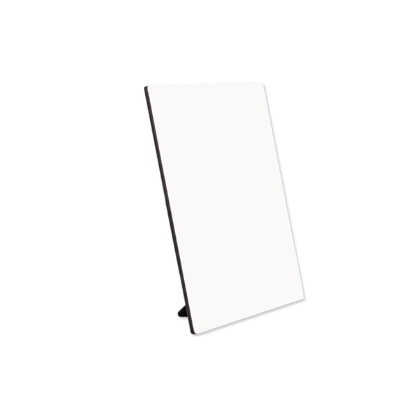 ChromaLuxe 7" x 5" Sublimation Hardboard Photo Panel w/ Kickstand - Semi Gloss White/Black Back