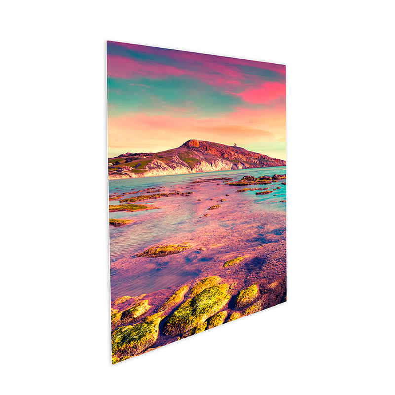 ChromaLuxe 18" x 12" Sublimation Outdoor Aluminium Photo Panel - Gloss White