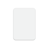 Unisub 3" x 2" Sublimation Aluminium Magnet w/ 1" Magnet - Semi - Gloss White - HeatPressNation