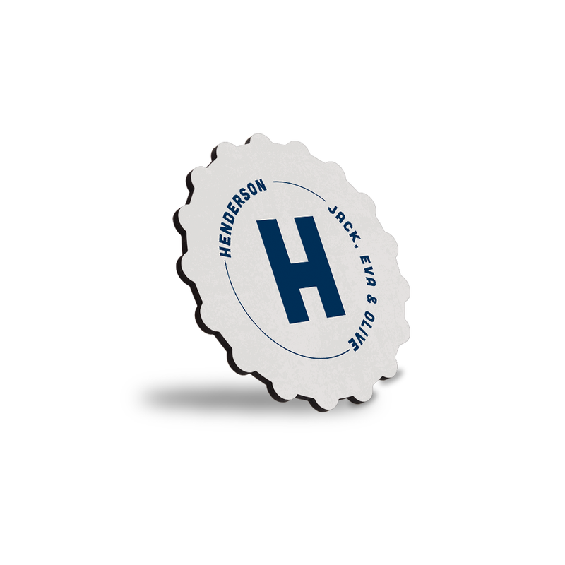 Unisub 3.63" Diameter Bottle Cap Sublimation Hardboard Coaster