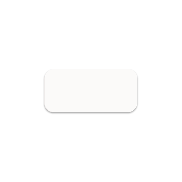 Unisub 3" x 1.25" Sublimation FRP Name Badge - Matte White