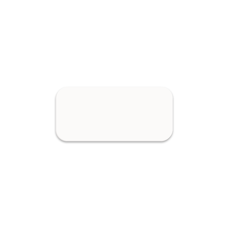 Unisub 3" x 1.25" Sublimation FRP Name Badge - Matte White