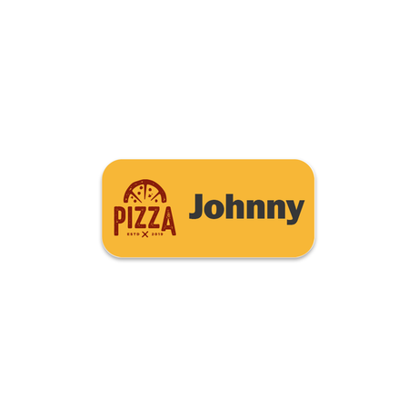Unisub 3" x 1.25" Sublimation FRP Name Badge - Matte White