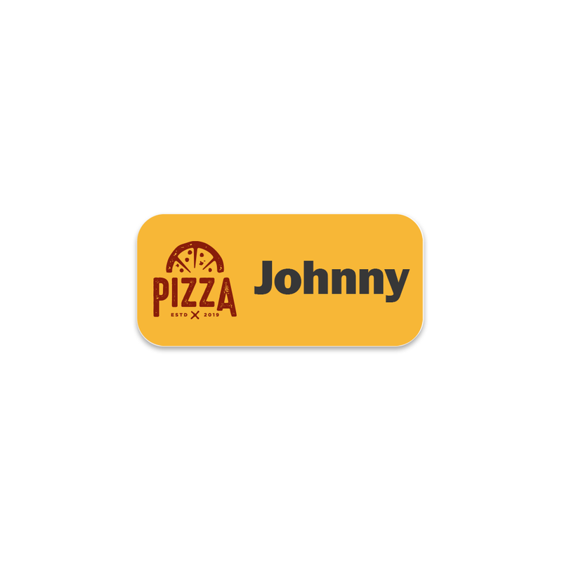 Unisub 3" x 1.25" Sublimation FRP Name Badge - Matte White