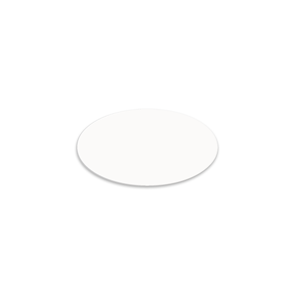 Unisub 3" x 1.5" Oval Sublimation FRP Name Badge - Gloss White