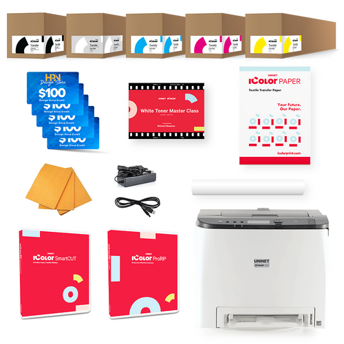 Uninet IColor 560 White Toner DTF Printer Starter Bundle