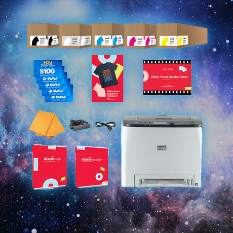 Uninet IColor 560 White Toner DTF Printer with IColor ProRIP, SmartCUT Software, and White Toner Master Class
