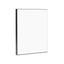 Unisub 10" x 8" Reverse Chamfer Sublimation MDF Plaque - Black Edge - Gloss White/Black Back