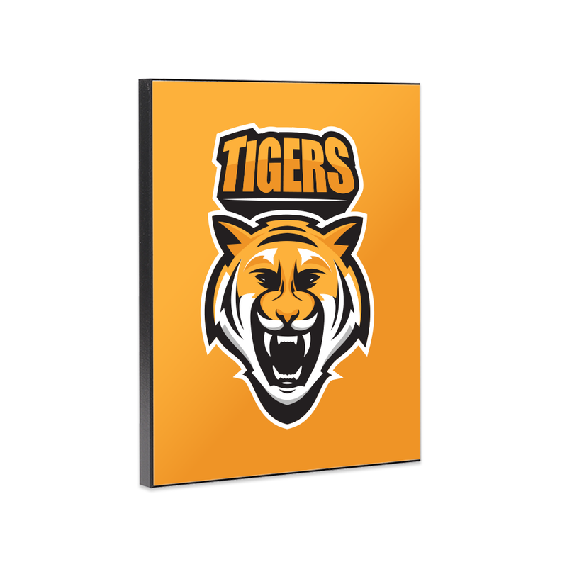 Unisub 10" x 8" Reverse Chamfer Sublimation MDF Plaque - Black Edge - Gloss White/Black Back