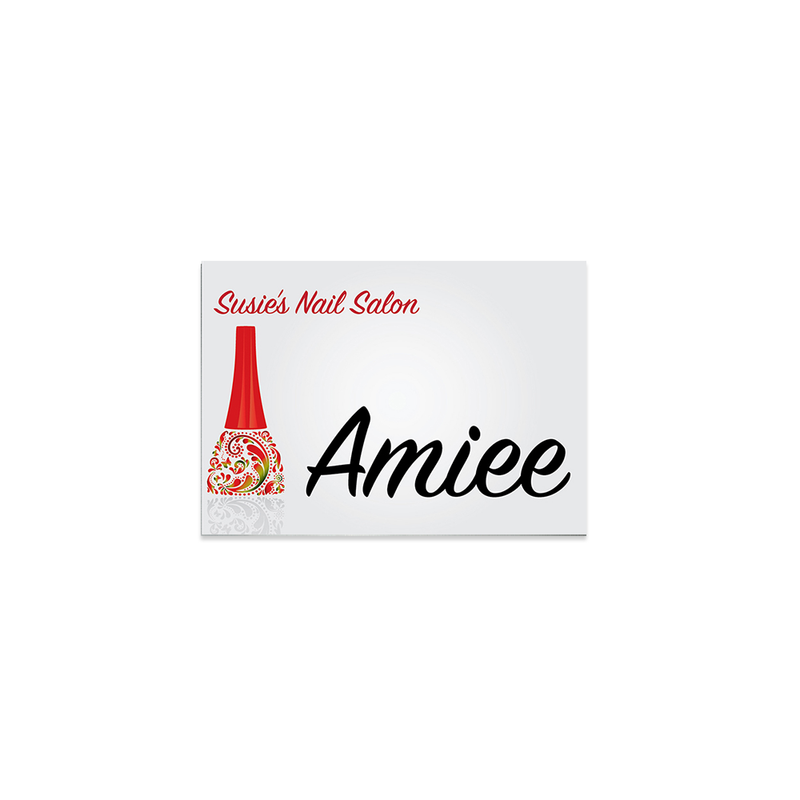 Unisub 3.5" x 2.5" Sublimation Aluminium Name Badge - Gloss White