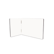 ChromaLuxe Sublimation Hardboard Hinged Photo Panels - Gloss White/Black Back 7" x 5" and 5" x 3.5" - HeatPressNation