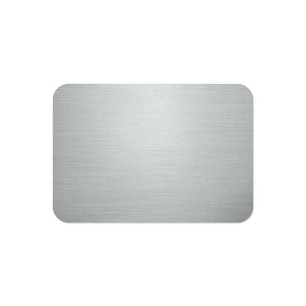 Unisub 3" x 2" Sublimation Aluminium Name Badge - Gloss Clear