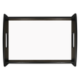 Unisub 17.125" x 11.375" Large Espresso Serving Tray - w/ Sublimatable Hardboard Insert - Gloss White/Raw Back - HeatPressNation