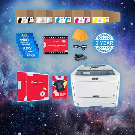 Uninet IColor 650 White Toner DTF Printer with IColor ProRIP, SmartCUT Software, and Masterclass - HeatPressNation