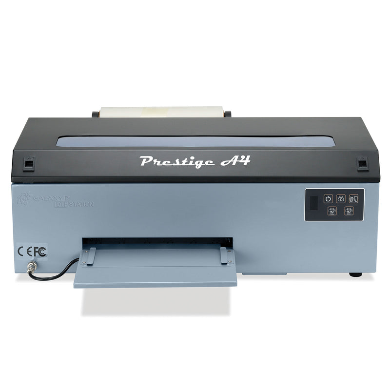 DTF Station 8" Prestige A4 DTF Printer with Ink, Film, and Supplies - Classic Black and Grey