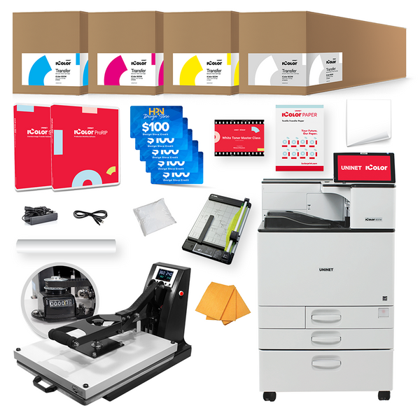 Uninet IColor 800W White Toner DTF Printer Advanced Bundle