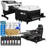 Epson SureColor G6070 35" DTF Printer Shaker, Ink, Double Station Bundle