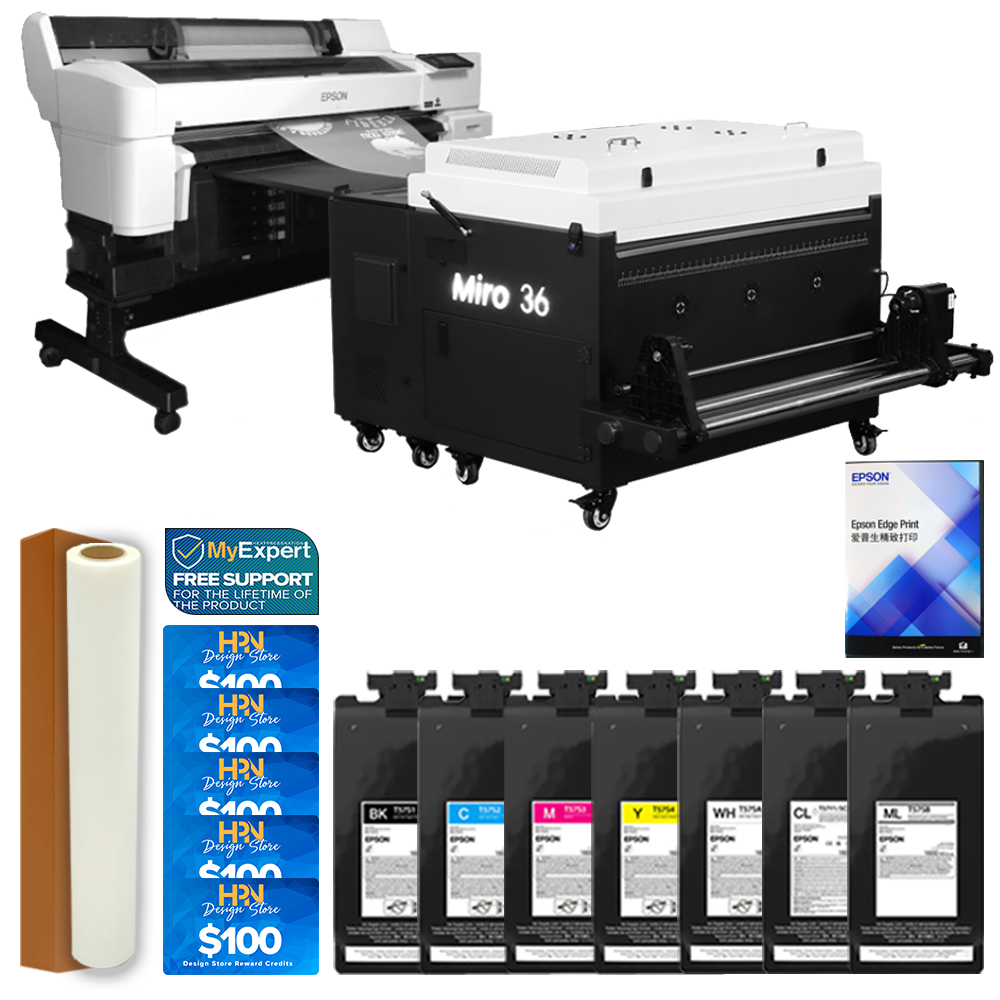 Epson SureColor G6070 35" DTF Printer Shaker with Ink Bundle