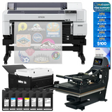 Epson SureColor G6070 35" DTF Printer Shaker, Ink, Press Bundle