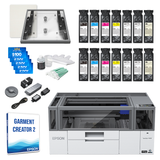 Epson SureColor F1070 DTG/DTF Hybrid Printer Double Ink Bundle
