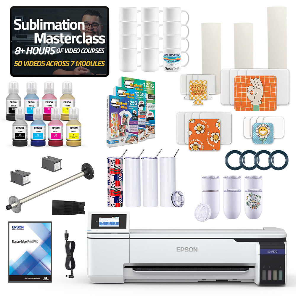 Epson SureColor F570 24" Pro Sublimatieprinter Drinkware Bundel 