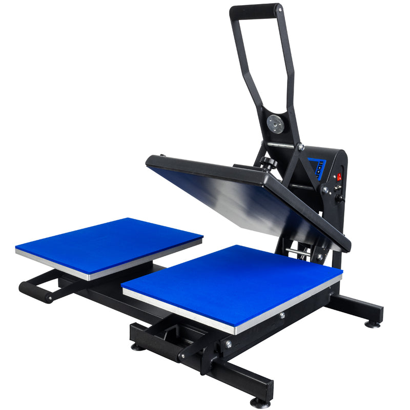 HPN Black Series 16" x 20" Double Station Auto-Open Heat Press and Double Stand Bundle