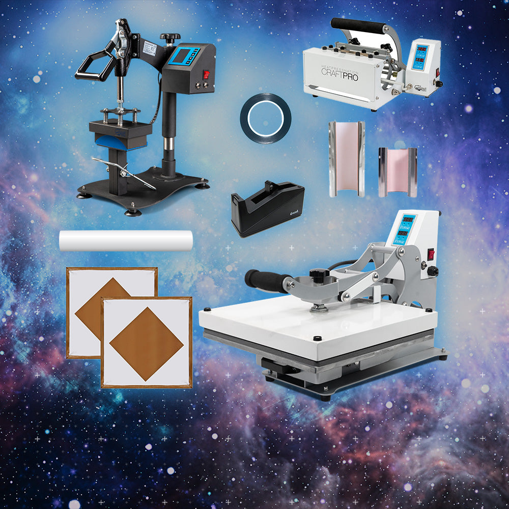 HPN Starter Business Package - CraftPro 15" x 15" Swing Away, CraftPro Mug Press, Black Series Cap Press