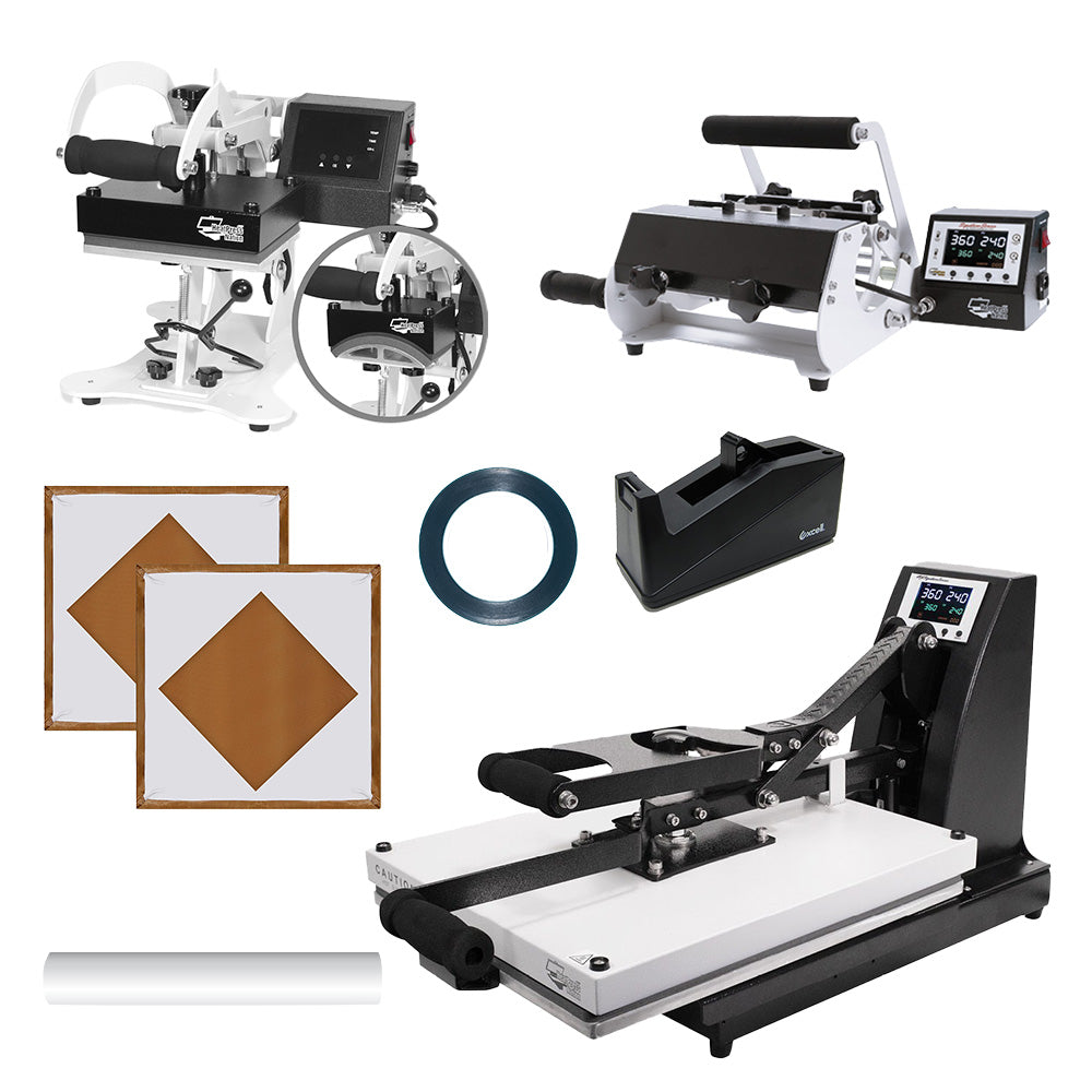 HPN Signature Series Business Package - 16" x 20" Heat Press, Cap Press, and Mug Press