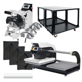 HPN Signature Series Business Package - 16" x 20" Dual Station Pneumatic Heat Press and Cap Press