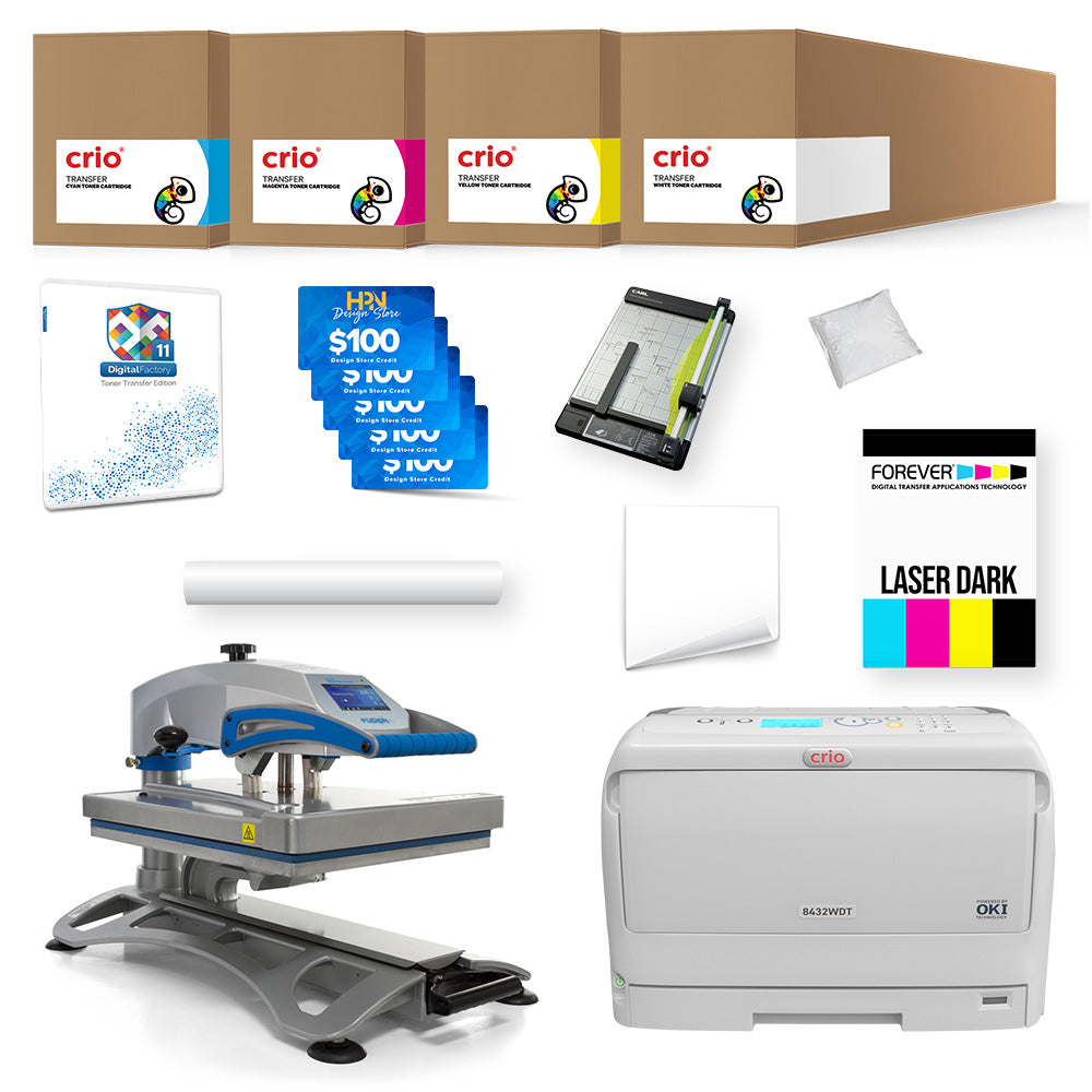 Crio 8432WDT White Toner DTF Printer Pro Bundle – HeatPressNation
