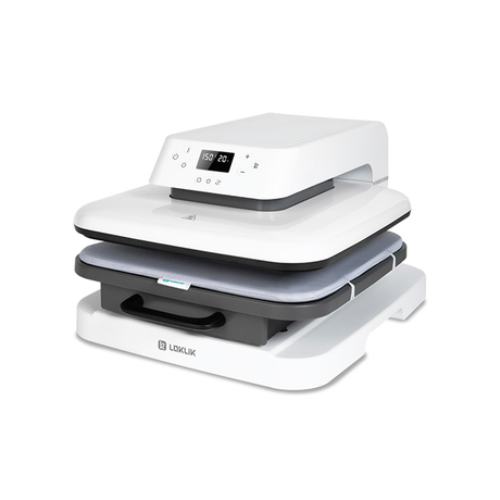 LOKLiK by HTVRont ImPress Auto 15" x 15" Heat Press - White