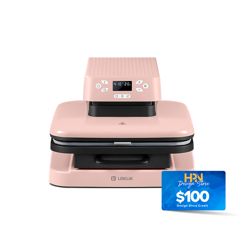 LOKLiK by HTVRont ImPress Auto 15" x 15" Heat Press - Romance Pink - HeatPressNation