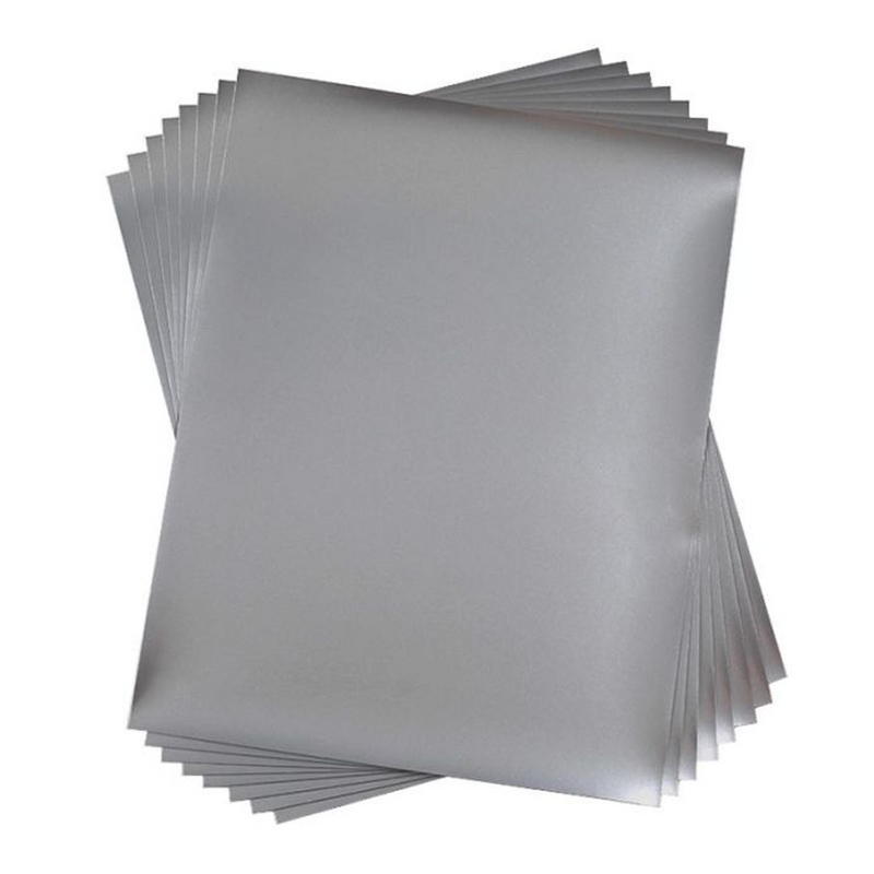 Silhouette Printable Adhesive Silver Foil (8.5 x 11", 8 Sheets)