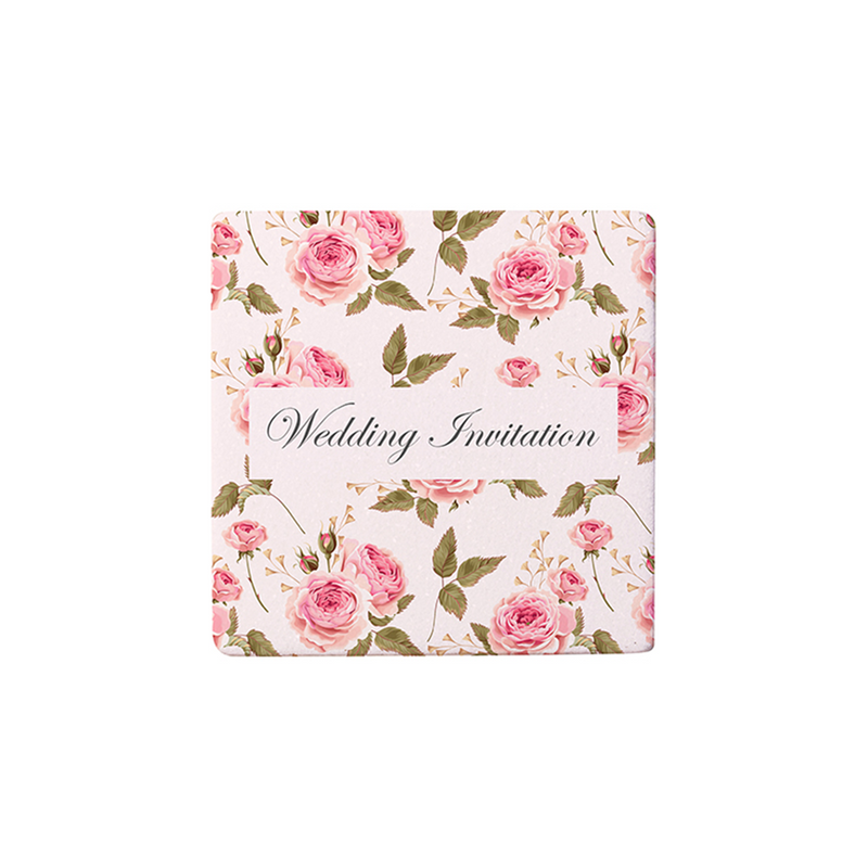 HPN SubliCraft Square Sublimation Marble Coaster with Cork - 25 per Case