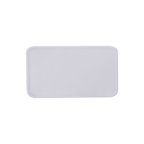 HPN SubliCraft Rectangle Sublimation Fabric Patch with Sealing Edge - 25 per Case
