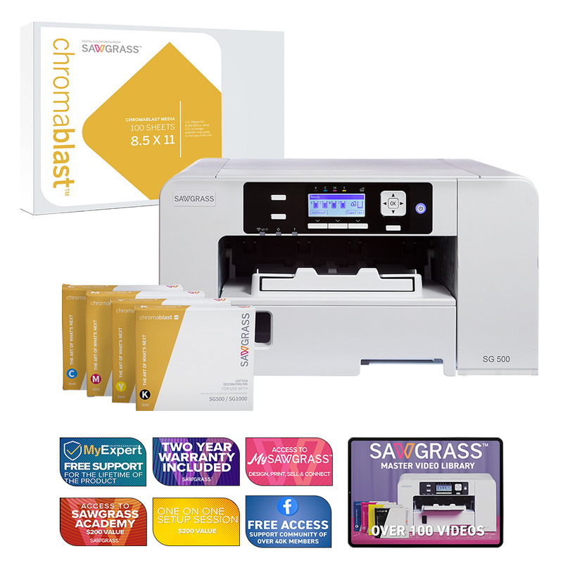 Sawgrass ChromaBlast Virtuoso SG500 UHD Garment Decorating System For Cotton Fabric
