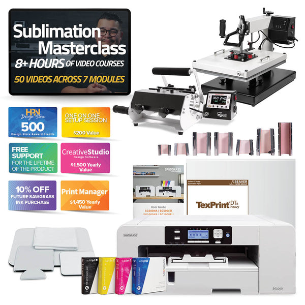 Sawgrass SG1000 Sublimation Printer with Signature Mug & 16" x 20" Heat Press Bundle