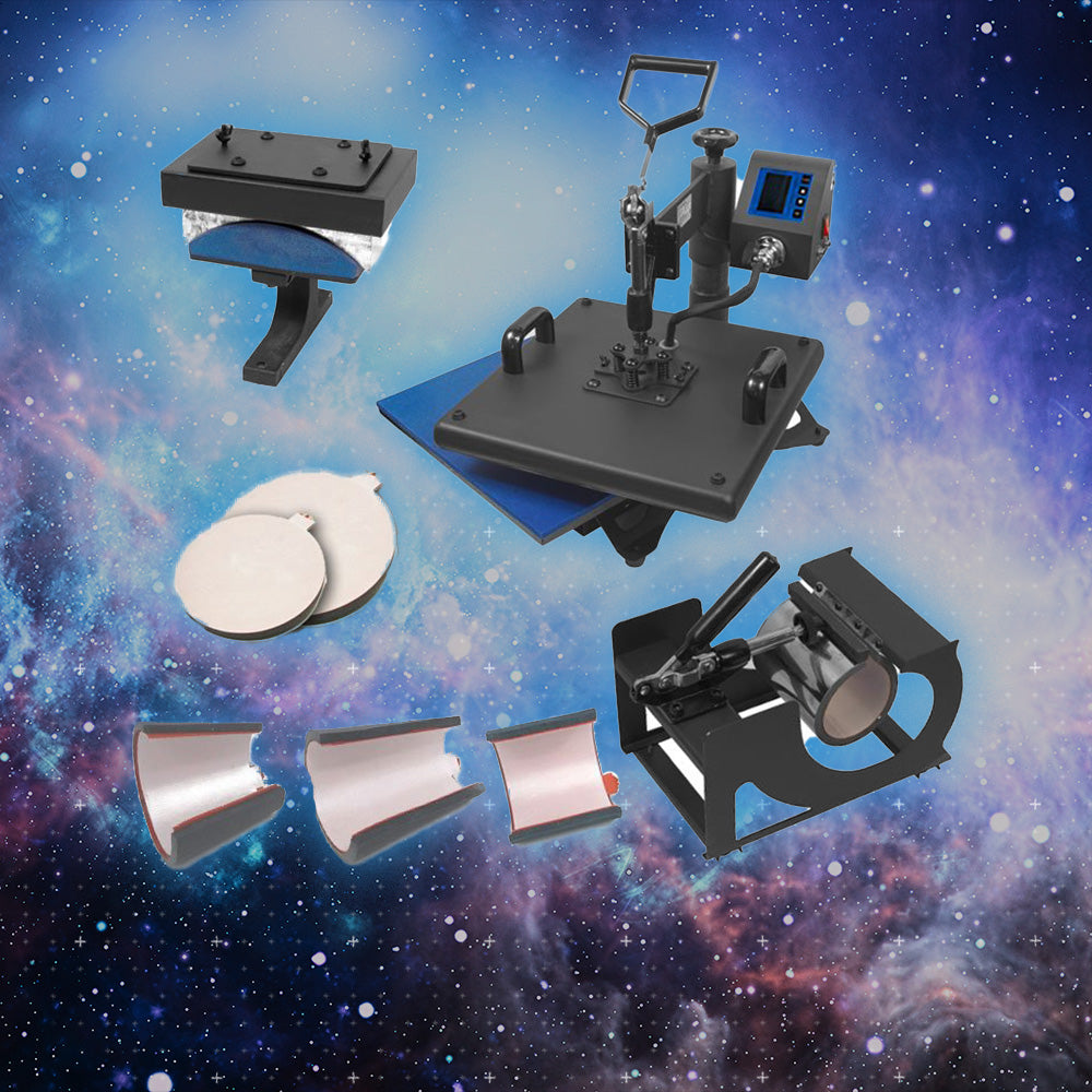 HPN Black Series 8-in-1 15" x 15" Multifunktions-Heißpresse-Transfermaschine 