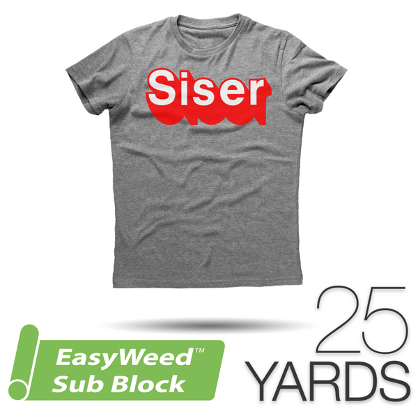 Siser EASYWEED SUB BLOCK Heat Transfer Vinyl - 15" x 25 Yards