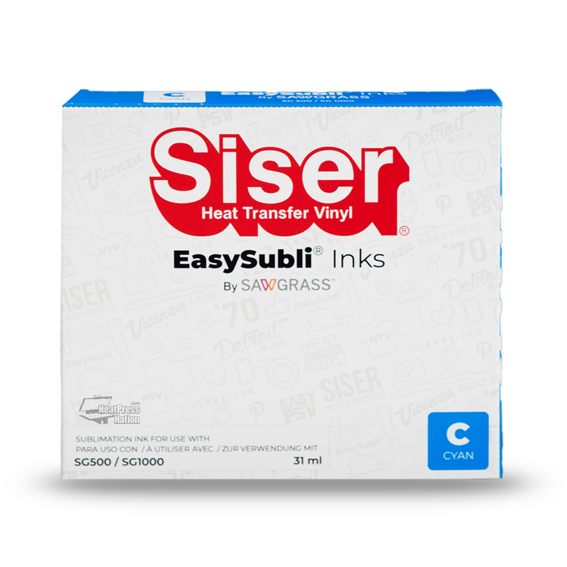 Siser EasySubli UHD SG500/SG1000 Individual Sublimation Ink Cartridges Subscription