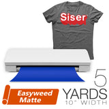 Siser EASYWEED MATTE Heat Transfer Vinyl 5 Yards - 10" Silhouette Craft Cutting Width