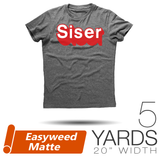Siser EASYWEED MATTE Heat Transfer Vinyl - 20" x 5 Yards