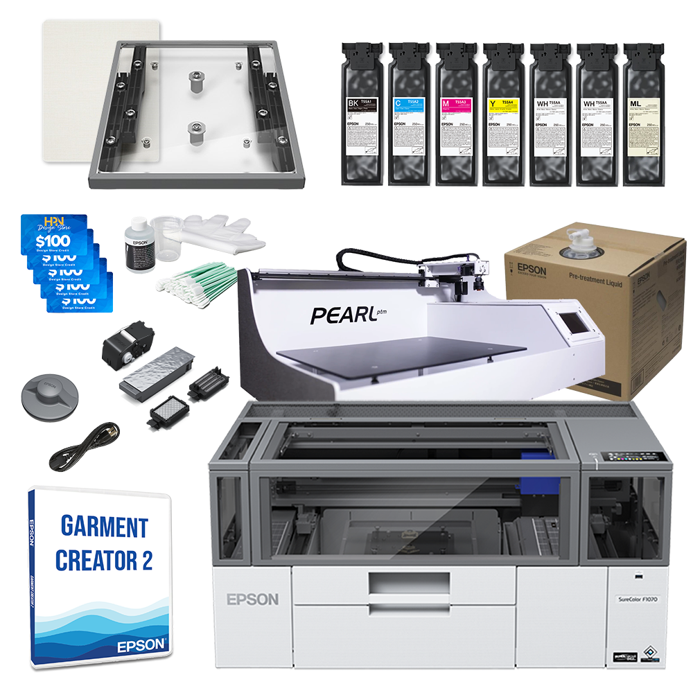 Epson SureColor F1070 DTG/DTF Hybrid Printer Pretreatment Bundle