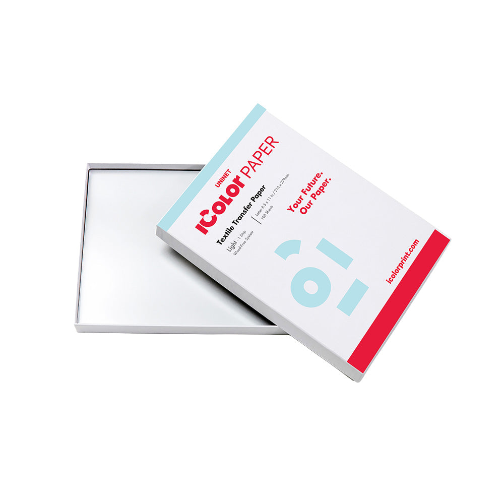 Uninet IColor Light 1 Step Transfer Paper for Light Garments - 100 pack