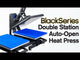 HPN Black Series 16" x 20" Double Station Auto-Open Heat Press and Double Stand Bundle