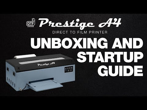 DTF Station 8" Prestige A4 Härteofen-Paket – Klassisches Schwarz und Grau 