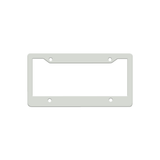 HPN SubliCraft Sublimation Aluminium License Plate Frame - Gloss White