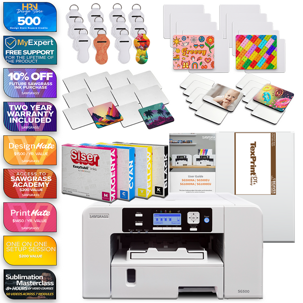 Sawgrass Virtuoso SG500 Complete Siser EasySubli Printer Bundle Kit